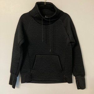 ATHLETA Jacquard Elevation Pullover Size EXTRA SMALL Black Color Athletic FLAW